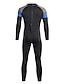 cheap Wetsuits &amp; Diving Suits-Bluedive Men&#039;s Women&#039;s Full Wetsuit 3mm SCR Neoprene Diving Suit Thermal Warm UPF50+ Quick Dry High Elasticity Long Sleeve Back Zip - Swimming Diving Surfing Scuba Patchwork Spring Summer Winter