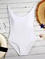 cheap One-piece swimsuits-Women&#039;s Solid Halter Neck Red White Black One-piece Swimwear Swimsuit - Solid Colored S M L Red