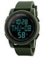 cheap Digital Watches-SKMEI Men&#039;s Sport Watch Military Watch Digital Watch Japanese Digital 50 m Water Resistant / Water Proof Alarm Chronograph Silicone Band Digital Casual Fashion Black / Green - Black Green One Year