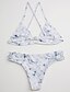 preiswerte Bikinis und Bademode-Damen Tiefer Ausschnitt / Mit Schleife Bikinis - Druck Halter