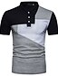 baratos polo clássico-Homens Camiseta Polo Camisa de golfe Camisa de tênis Bloco de cor Colarinho Colarinho de Camisa Branco Preto Cinza Claro Manga Curta Diário Básico Delgado Blusas Ativo / Verão / Verão