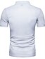 baratos polo clássico-Homens Camiseta Polo Camisa de golfe Camisa de tênis Bloco de cor Colarinho Colarinho de Camisa Branco Preto Cinza Claro Manga Curta Diário Básico Delgado Blusas Ativo / Verão / Verão