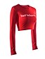 baratos T-Shirts de mulher-Mulheres Diário Camiseta Letra Estampado Blusas Algodão Moda de Rua Vermelho