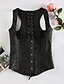 ieftine Corsete &amp; Bustiere-Pentru femei Cu Dantelă Plus Size / Corset sub Bust - Jacquard / Erotic