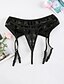 cheap Socks &amp; Tights-Women&#039;s Mesh Erotic Garters &amp; Suspenders Lace Lingerie Nightwear - Lace Jacquard Black One-Size