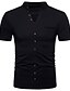 economico Polo da uomo-Men&#039;s Polo Short Sleeve Daily Tops Streetwear White Black Light gray