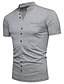 economico Polo da uomo-Men&#039;s Polo Short Sleeve Daily Tops Streetwear White Black Light gray