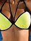 abordables Maillots de Bain Femme &amp; Bikinis-Maillots de Bain Bikinis Maillot de bain Femme Couleur Pleine Dos nu Maillots de bain