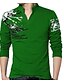 cheap Men&#039;s Casual T-shirts-Men&#039;s Going out Street chic Plus Size T-shirt - Solid Color Classic Style Stand Black / Long Sleeve