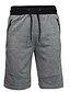 preiswerte Lässige Shorts-Herren Shorts Kurze Hosen Bedruckt Einfarbig Knielänge Täglich Baumwolle Weiß Schwarz