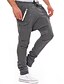 abordables Survêtements de sport-Homme Sarouel Joggings Large Pantalon Couleur Pleine Toute la longueur Casual Des sports Fin de semaine Actif Vêtement de rue Mince Noir Gris Elastique / Printemps / Automne