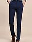 cheap Chinos-Men&#039;s Chinos Trousers Solid Colored Full Length Daily Cotton Black Navy Blue Micro-elastic