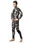 ieftine Costume de costume și scufundări-MYLEDI Bărbați Neopren Întreg 3mm Neopren Costume de scafandru Termic cald Manșon Lung Fermoar Spate - Înot Scufundare Peteci Toamnă Iarnă Primăvară