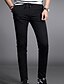tanie Chinosy-Męskie Typu Chino Spodnie Solidne kolory Pełna długość Codzienny Czarny Średnio elastyczny / Wiosna
