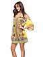 cheap Print Dresses-Women&#039;s Boho Daily Beach Basic Boho Loose Loose Dress - Floral Backless Strap Off Shoulder Summer Orange Navy Blue Yellow L XL XXL / Sexy