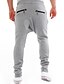 cheap Sweatpants-Men&#039;s Harem Sweatpants Relaxed Trousers Solid Colored Full Length Casual Sports Weekend Active Streetwear Slim Black Gray Stretchy / Spring / Fall