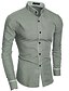 cheap Men&#039;s Dress Shirts-Men&#039;s Shirt Dress Shirt Solid Colored Standing Collar White Black Gray Long Sleeve Daily Basic Slim Tops