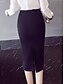 Χαμηλού Κόστους Παντελόνια Μεγάλου Μεγέθους-Γυναικεία Εφαρμοστό Τρομπέτα / Γοργόνα Φούστες Καθημερινά Δουλειά Μονόχρωμο Μαύρο Ρουμπίνι Τ M L
