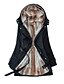 זול מעילי פוך ומעילי פרקה לנשים-בגדי ריקוד נשים מרופד מעיל דובון יומי צבע אחיד ארוך פוליאסטר שרוול ארוך עם קפוצ&#039;ון שחור / ירוק צבא / בז&#039; S / M / L