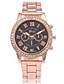 cheap Quartz Watches-Men&#039;s Women&#039;s Diamond Watch Quartz Gold Casual Watch Imitation Diamond Analog Fashion - White Black Light Green