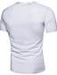 billiga Herr-T-shirts och brottarlinnen-Enfärgad Bomull T-shirt - Streetchic Herr V-hals Vit XL / Kortärmad / Vår / Höst