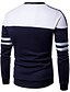 abordables Sweat-shirts Homme-Homme Mince Col Arrondi Manches Longues Sweatshirt Bloc de Couleur / Printemps / Automne