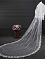 זול הינומות חתונה-שתי שכבות סגנון וינטאג&#039; הינומות חתונה צעיפי קפלה עם ריקמה טול / קלאסי