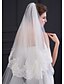 cheap Wedding Veils-Two-tier Voiles &amp; Sheers / Embroidery Wedding Veil Cathedral Veils with Embroidery Tulle / Classic