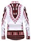 cheap Men&#039;s Shirts-Men&#039;s Plus Size Tribal Print Slim Shirt Boho Daily Holiday Classic Collar Wine / Purple / Red / Yellow / Orange / Long Sleeve