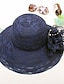 abordables Sombreros de mujer-Mujer Kentucky Derby Encaje,Encaje Sombrero para el sol Un Color Verano Rosa Caqui Blanco / Bonito / Tejido