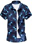 cheap Men&#039;s Shirts-Men&#039;s Shirt Plaid Short Sleeve Daily Slim Tops White Navy Blue Light Blue / Spring / Summer