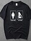 abordables T-shirts &amp; Débardeurs Homme-Tee-shirt Homme, Géométrique Basique / Chic de Rue Col Arrondi / Manches Courtes