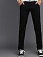 abordables Chinos-Homme Chino Pantalon Couleur Pleine Toute la longueur du quotidien Coton Noir Gris Micro-élastique