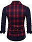 cheap Men&#039;s Trench Coat-Men&#039;s Peaked Lapel Vest Regular Plaid Daily Holiday Active Black / Red / Green M / L / XL