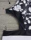 ieftine Bikini &amp; Costume Baie-Pentru femei Costume de Baie Monokini Costum de baie Floral Negru Gâtul halter Costume de baie Floral
