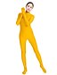 billige Zentai-drakter-Zentai Drakter Catsuit Huddrag Voksne Lycra® Cosplay-kostymer Mote Kjønn Herre Dame Gul Oransje Grønn Ensfarget Mote Halloween Karneval Maskerade / Høy Elastisitet