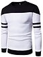 abordables Sweat-shirts Homme-Homme Mince Col Arrondi Manches Longues Sweatshirt Bloc de Couleur / Printemps / Automne