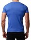 billige T-shirts og tanktops til mænd-Herre T-shirt Grafisk Ensfarvet Kortærmet Sport Toppe Bomuld Hvid Sort Rød