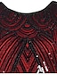 お買い得  グレート・ギャツビー-Roaring 20s 1920s Prom Dress Cocktail Dress Vintage Dress Flapper Dress Dress Cocktail Dress Ball Gown Halloween Costumes Knee Length The Great Gatsby Charleston Women&#039;s Sequins Tassel Fringe Wedding