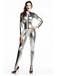 abordables Costumes Zentai-Costumes zentai brillants Combinaison-pantalon Costume de peau Adulte Spandex Latex Costumes de Cosplay Genre Homme Femme Couleur Pleine Halloween Mascarade / Costume Zentai / Costume Zentai