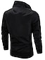 cheap Men&#039;s Jackets &amp; Coats-Men&#039;s Daily Ordinary Spring Regular Jacket, Solid Colored V Neck Long Sleeve Polyester Black L / XL / XXL