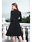 זול שמלות נשים-עומד מותניים גבוהים מידי קולור בלוק - שמלה גזרת A / נדן רזה וינטאג&#039; / בסיסי / מתוחכם חגים בגדי ריקוד נשים