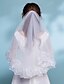 cheap Wedding Veils-One-tier Bohemian Style Wedding Veil Elbow Veils with Satin Flower Lace / Classic