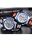cheap Luxury Watches-Men&#039;s Couple&#039;s Casual Watch Sport Watch Fashion Watch Quartz Luxury Casual Watch Silicone Black / Silver Analog - White Red Blue