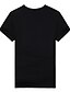 preiswerte Lässige T-Shirts für Herren-Herren T-Shirt Grafik Buchstabe Rundhalsausschnitt Täglich Bedruckt Kurzarm Oberteile Schwarz / Sommer