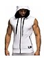 cheap Tank Tops-Men&#039;s Hoodies &amp; Sweatshirts Solid Colored Basic Sleeveless Daily Tops Cotton Active White Red Green