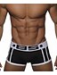 abordables Ropa interior masculina exótica-Hombre Estilo moderno Boxer - Normal, Un Color Media cintura Negro M L XL
