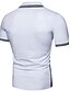 cheap Men&#039;s Polos-Men&#039;s Street chic Cotton Polo - Color Block Shirt Collar / Short Sleeve