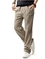 tanie Spodnie z nadrukiem-Męskie Typu Chino Spodnie Spodnie plażowe Solidne kolory Pełna długość Codzienny Len Wzornictwo chińskie Luźna Biały Czarny
