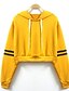 cheap Men&#039;s Hoodies &amp; Sweatshirts-Men&#039;s Long Sleeve Hoodie - Solid Colored Hooded Yellow S / Spring